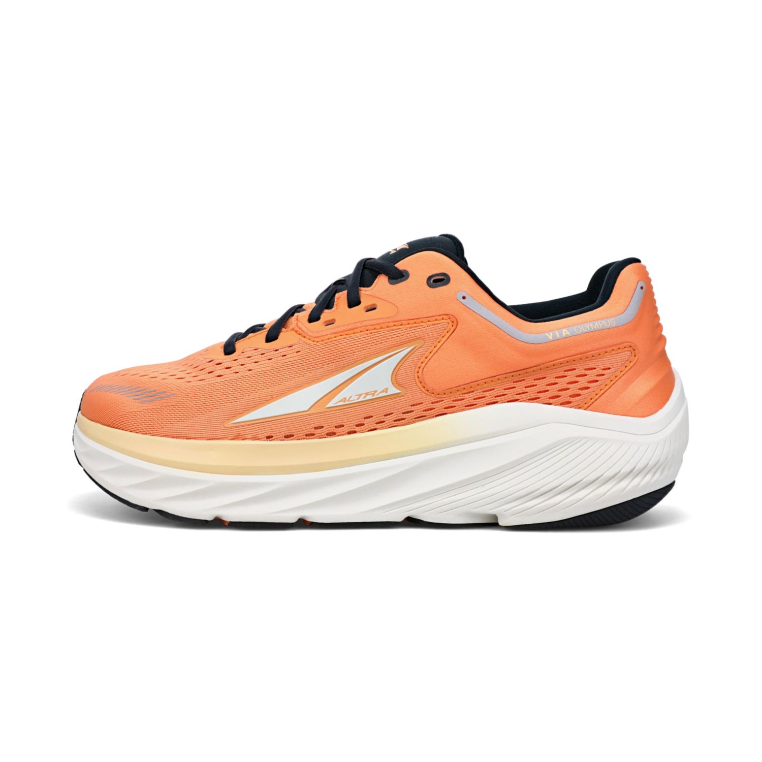 Altra Via Olympus Men's Walking Shoes Black / Orange | South Africa-84392759